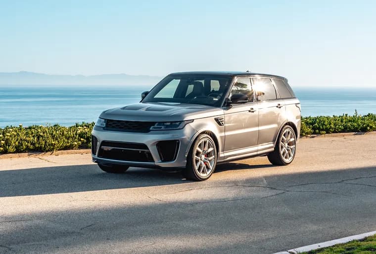 Car on a coastal road